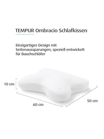 Tempur Poduszka "Ombracio" w kolorze białym - 50 x 60 cm