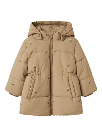 name it Kurtka pikowana w kolorze beżowym