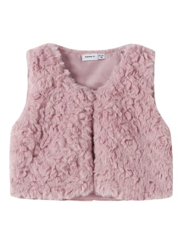 name it Kunstfell-Weste in Rosa