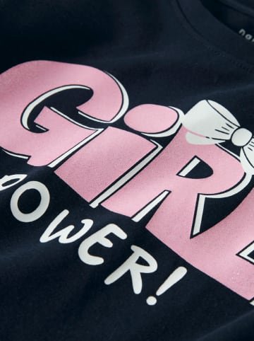 name it Longsleeve "Linea" in Schwarz/Rosa