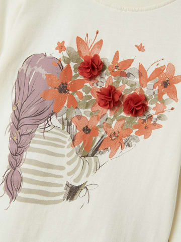 name it Longsleeve "Otrea" crème/oranje/paars