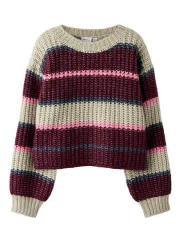 name it Pullover "Psubia" in Beige/ Bordeaux/ Rosa