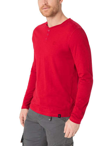 Timezone Longsleeve "Henley" rood