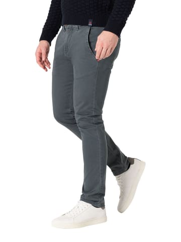 Timezone Spodnie chino "Janno" - Slim fit - w kolorze szarym