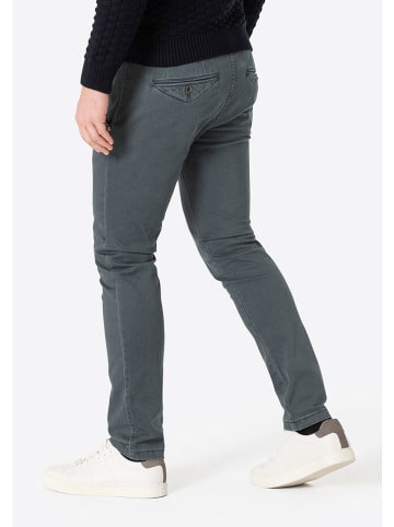 Timezone Spodnie chino "Janno" - Slim fit - w kolorze szarym