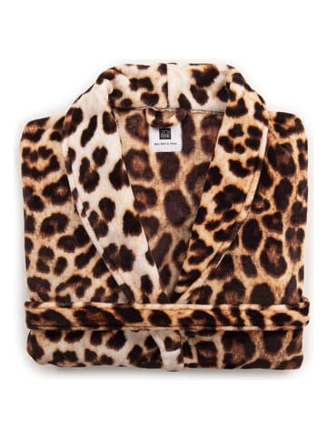 Zo!Home Badjas "Leopard" beige/bruin