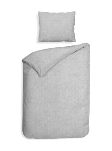 Heckett Lane Komplet pościeli flanelowej "Franela" w kolorze szarym