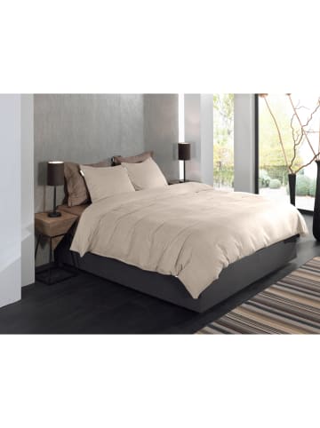 Heckett Lane Flanellen beddengoedset "Spina" beige