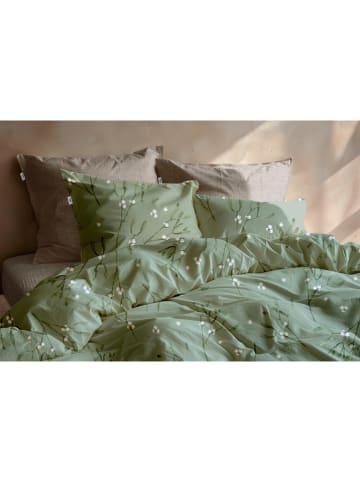 Zo!Home Flanellen beddengoedset "Hedra" groen