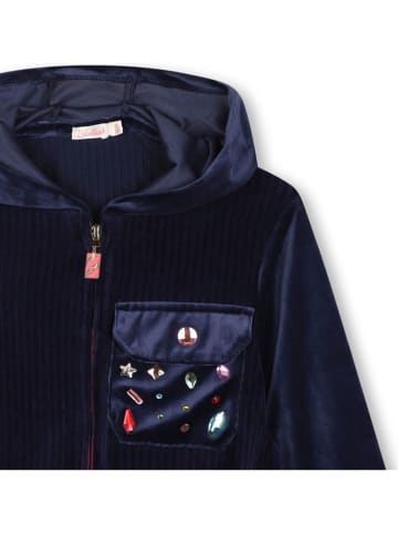 Billieblush Suède sweatvest donkerblauw