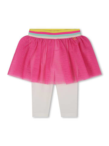 Billieblush Legginsy w kolorze biało-różowym