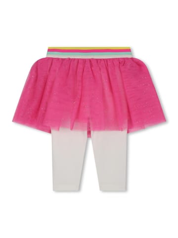 Billieblush Leggings in Weiß/ Pink