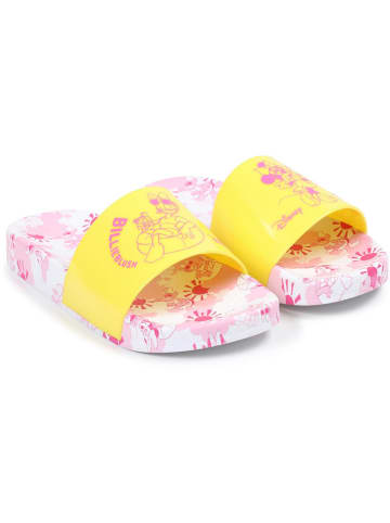 Billieblush Klapki w kolorze żółto-biało-różowym