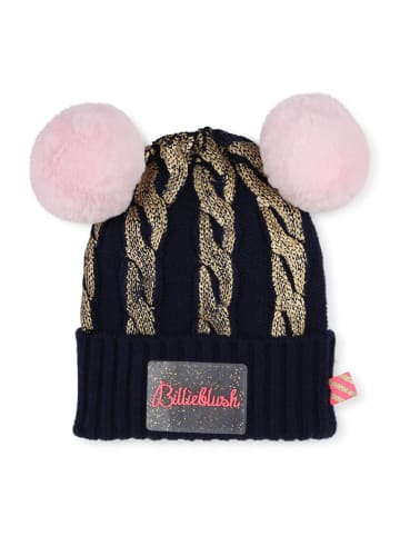 Billieblush Czapka w kolorze granatowo-złoto-jasnoróżowym