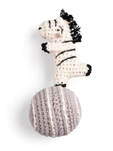 Sebra Gehaakte rammelaar "Zebra" - vanaf de geboorte