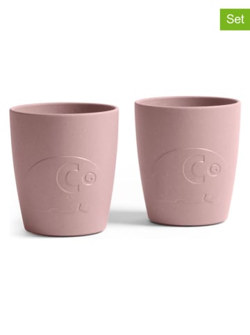 Sebra Kubki (2 szt.) "Mums" w kolorze jasnoróżowym - 4 m+