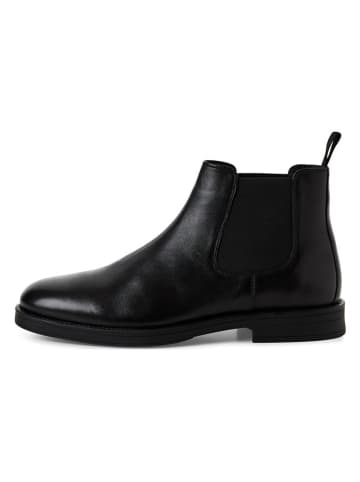 s.Oliver Leder-Chelsea-Boots in Schwarz
