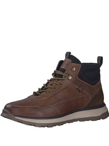 s.Oliver Leder-Boots in Hellbraun