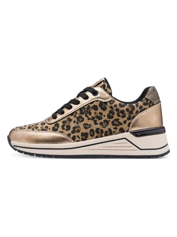 s.Oliver Keilsneakers in Gold/ Beige