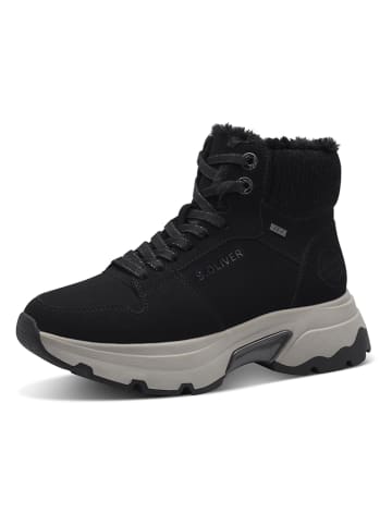 s.Oliver Winterboots in Schwarz