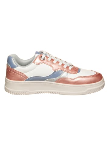 s.Oliver Sneakersy w kolorze biało-fioletowo-różowozłotym