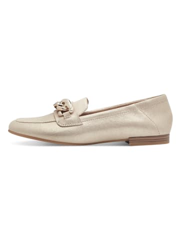 s.Oliver Leder-Slipper in Beige