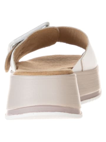 s.Oliver Leren slippers wit