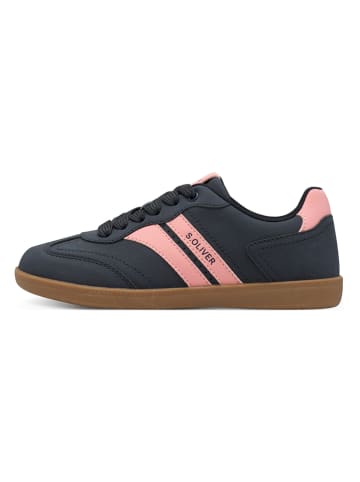 s.Oliver Sneakers in Dunkelblau/ Rosa