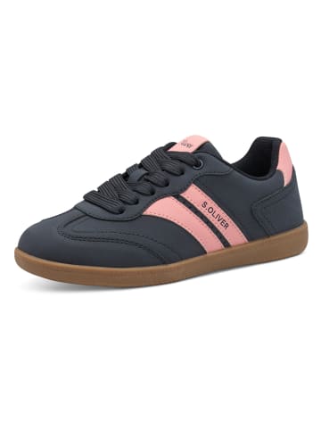s.Oliver Sneakers in Dunkelblau/ Rosa