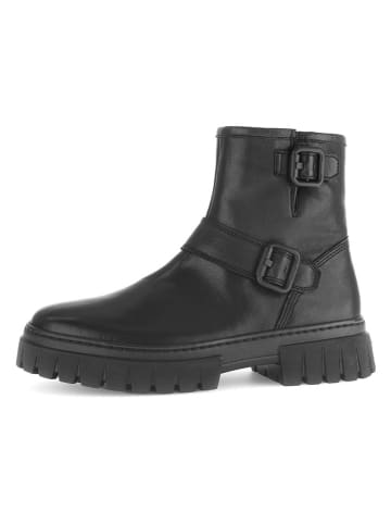 Gabor Leder-Boots in Schwarz