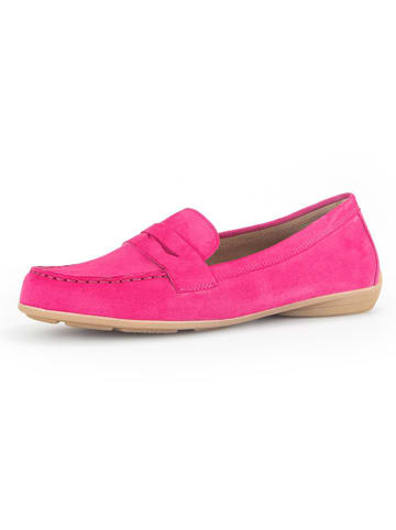 Gabor Leren mocassins roze