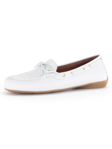 Gabor Leder-Mokassins in Weiß