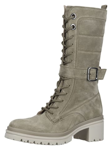 Gabor Leren laarzen kaki