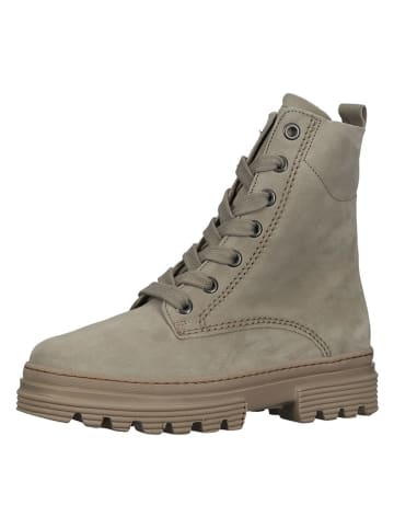 Gabor Skórzane botki w kolorze szarym