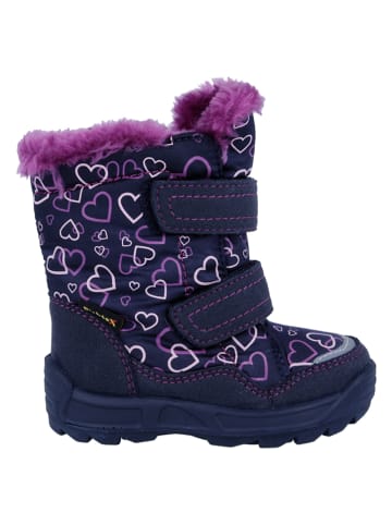 Richter Shoes Kozaki zimowe "Freestyle" w kolorze granatowo-fioletowym