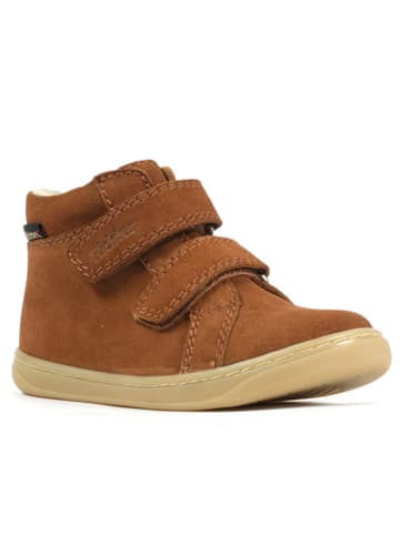 Richter Shoes Leder-Barfußschuhe "Dash" in Cognac