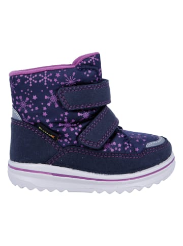 Richter Shoes Kozaki zimowe "Snow" w kolorze granatowo-fioletowym