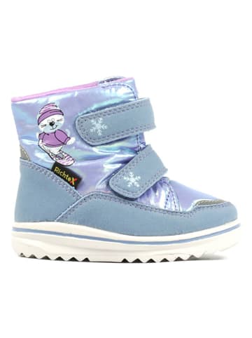 Richter Shoes Kozaki zimowe "Freestyle" w kolorze błękitnym