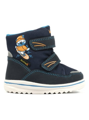 Richter Shoes Kozaki zimowe "Freestyle" w kolorze granatowym