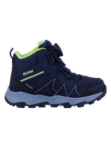 Richter Shoes Leder-Trekkingboots "Kyle" in Dunkelblau