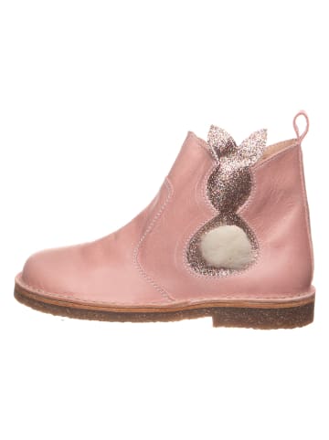 kmins Leder-Boots in Rosa