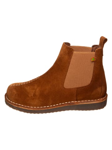 El Naturalista Leder Chelsea-Boots in Hellbraun