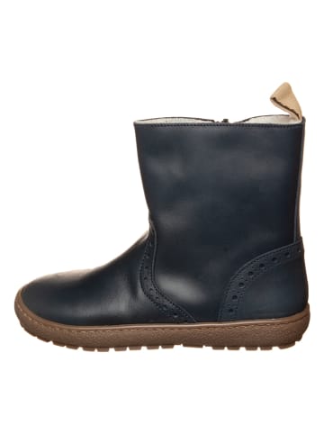 kmins Leder-Winterboots in Dunkelblau