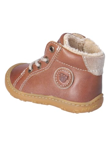 PEPINO Leder-Winterboots "Georgie" in Hellbraun