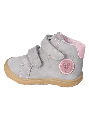 PEPINO Leder-Lauflernschuhe "Gedo" in Grau/ Rosa