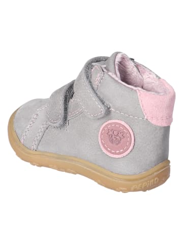 PEPINO Leder-Lauflernschuhe "Gedo" in Grau/ Rosa