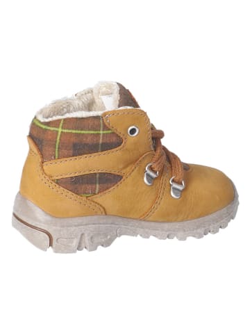 PEPINO Leder-Boots "Desse" in Hellbraun