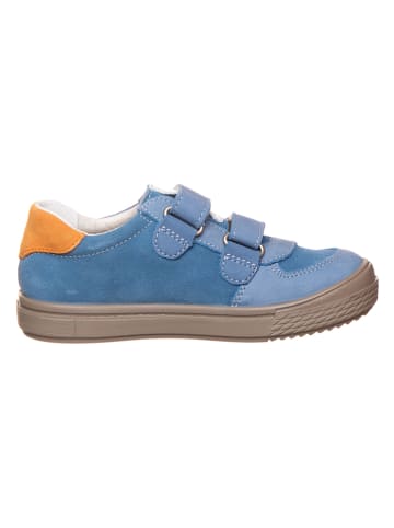 Ricosta Leder-Sneakers in Blau/ Orange