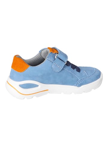 Ricosta Leder-Sneakers in Blau/ Orange