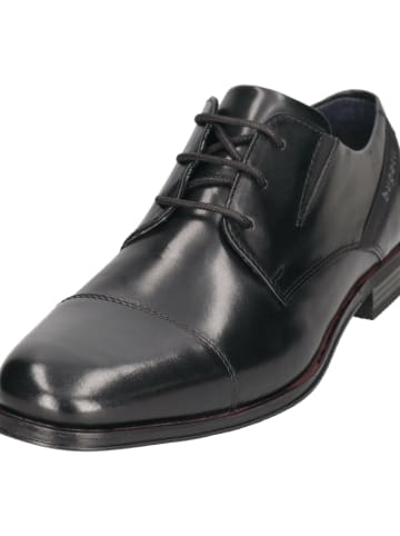 Bugatti Leren veterschoenen zwart